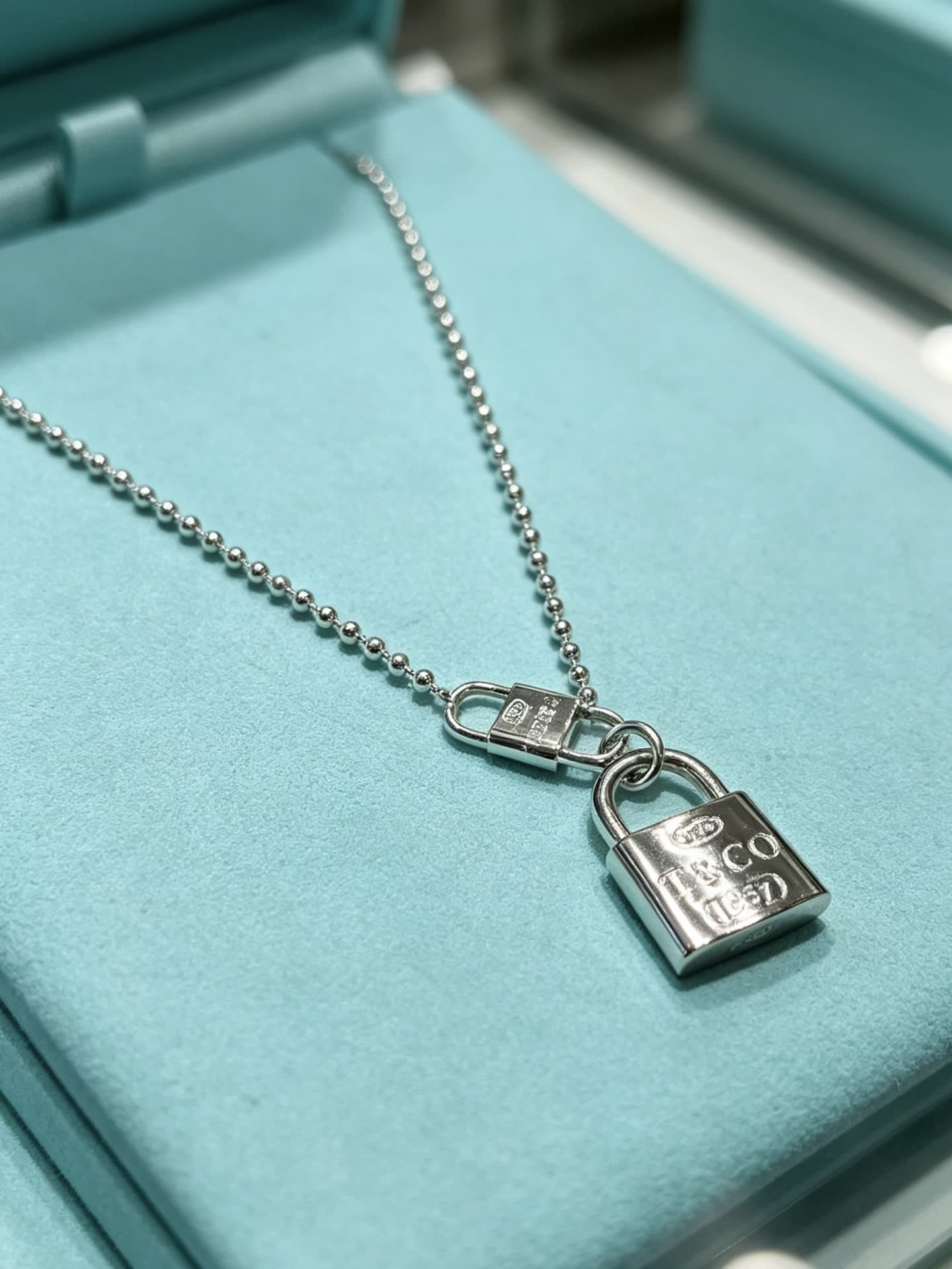 Tiffany & Co. Lock Charm Necklace